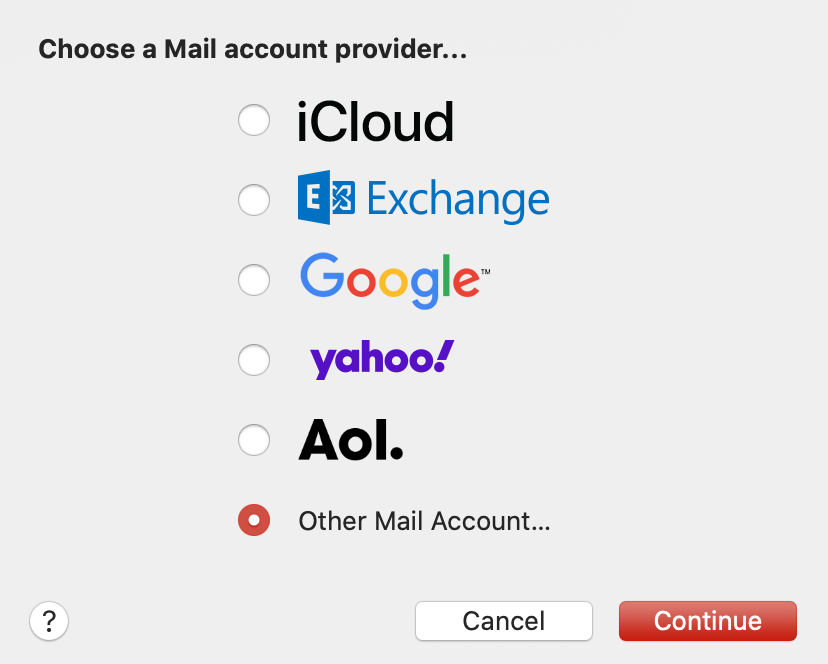 Aol email on mac email app shows offline